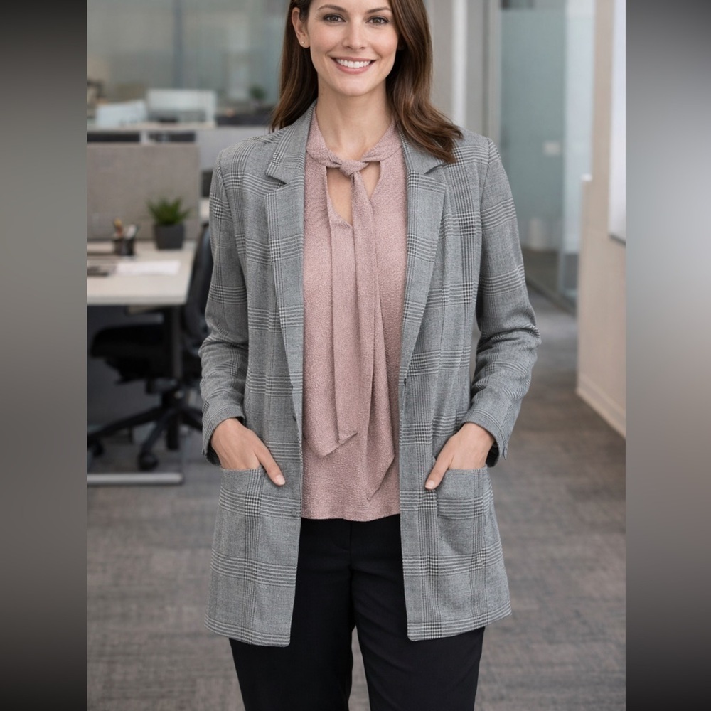 NWT H & M JERSEY JACKET BLAZER SIZE MEDIUM